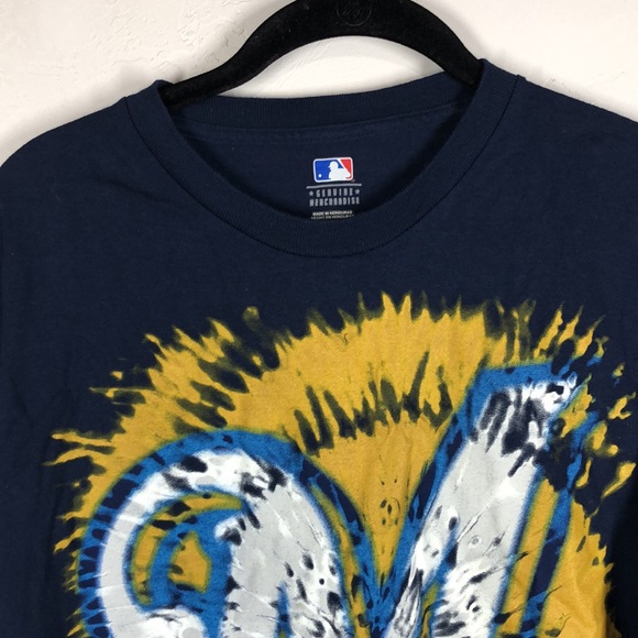 MLB Milwaukee Brewers blue tee size large - Picture 2 of 7
